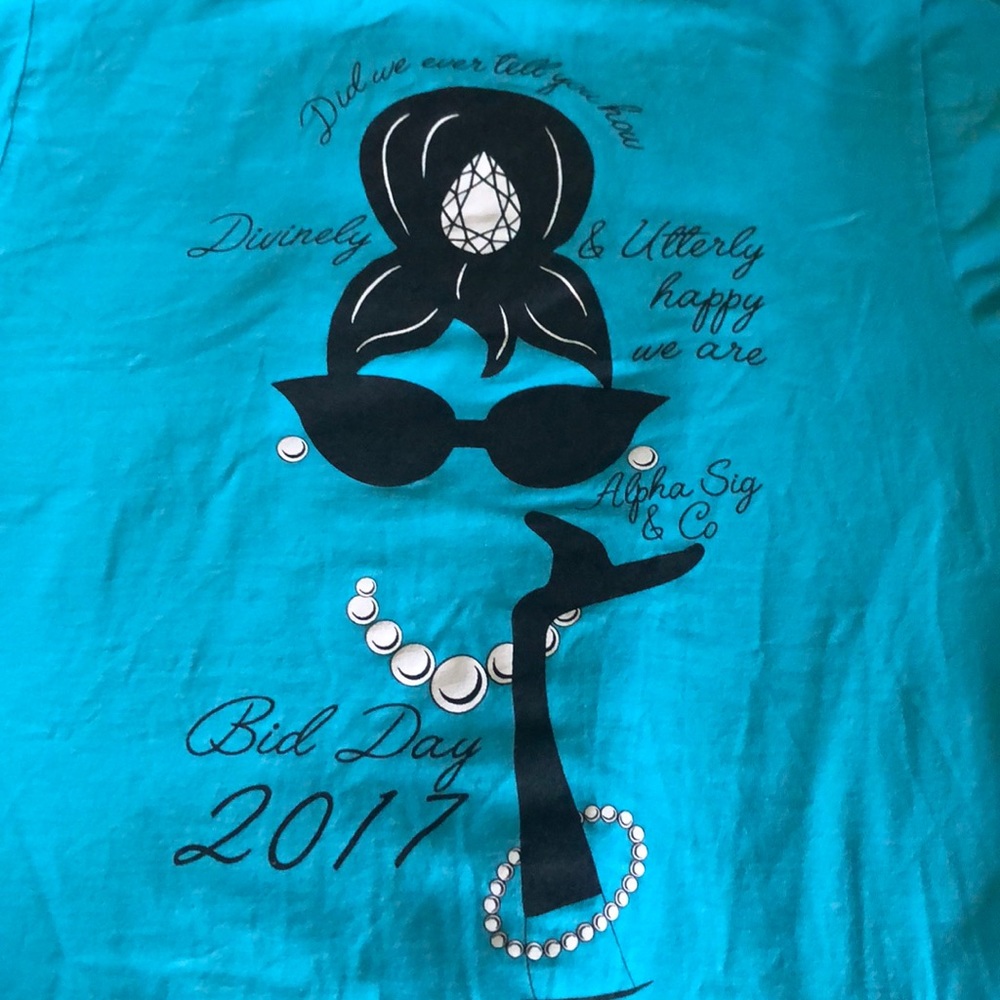 Tiffany and CO alpha sigma alpha shirt